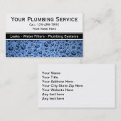 Cartes de visite de tuyauterie (Devant / Derrière)