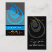 Cartes de visite de tuyauterie (Devant / Derrière)