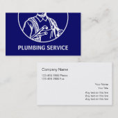 Cartes de visite de tuyauterie (Devant / Derrière)