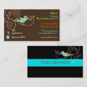 Cartes de visite de Twitter/Facebook (Devant / Derrière)