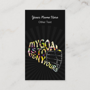 Cartes de visite de typographie de citation de