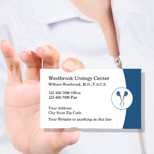 Cartes de visite de urologie médicale pour urologu
