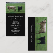 Cartes de visite de vaches (Devant / Derrière)