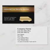 Cartes de visite de véhicule blindé (Devant / Derrière)