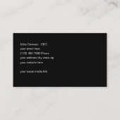 Cartes de visite de vente de site Web (Dos)