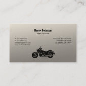 Cartes de visite de vente et de service de moto (Dos)
