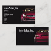 Cartes de visite de ventes de voiture (Devant / Derrière)
