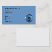 Cartes de visite de verrou métallique (Devant / Derrière)
