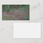 Cartes de visite de vert de nature d'arbres (Devant / Derrière)