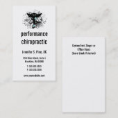 Cartes de visite de verticale de logo de (Devant / Derrière)