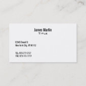 Cartes de visite de vétérans (Dos)