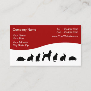 Cartes de visite de vétérinaire