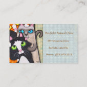 Cartes de visite de vétérinaire/d'amoureux des (Dos)