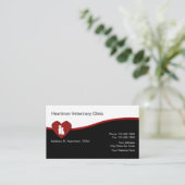 Cartes de visite de vétérinaire de soin des (Debout devant)