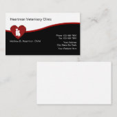 Cartes de visite de vétérinaire de soin des (Devant / Derrière)