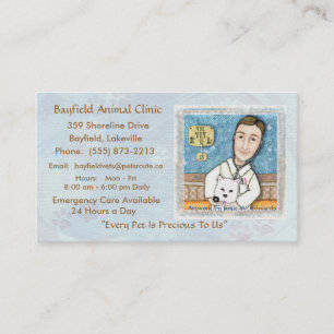 Cartes de visite de vétérinaire et de chien de