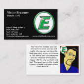 Cartes de visite de Victor (Devant / Derrière)
