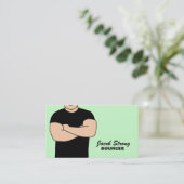 Cartes de visite de videur (Debout devant)