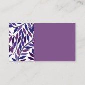 Cartes de visite de vigne pourpre (Dos)