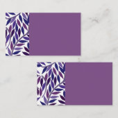 Cartes de visite de vigne pourpre (Devant / Derrière)