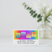 CARTES DE VISITE de vin d'art de bruit (Debout devant)