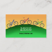 Cartes de visite de visite de vélo (Dos)