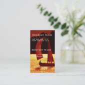 Cartes de visite de voilier de spinnaker de (Debout devant)