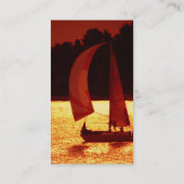 Cartes de visite de voilier de spinnaker de (Dos)