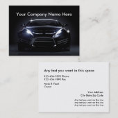 Cartes de visite de voiture cool (Devant / Derrière)