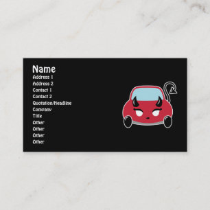 Cartes de visite de voiture de service