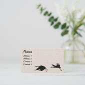 Cartes de visite de vol de faune d'oiseau de grue (Debout devant)