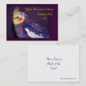 Cartes de visite de volière (Devant / Derrière)