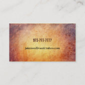 Cartes de visite de volleyball de plage (Dos)