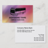 Cartes de visite de voyage d'autobus (Devant / Derrière)