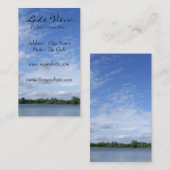 Cartes de visite de vue de lac (Devant / Derrière)