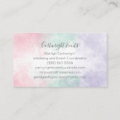 Cartes de visite de Watercolor Heart Gems Pastel (Dos)