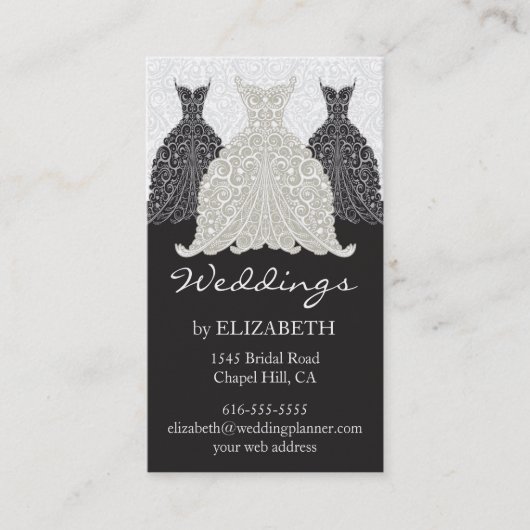 Cartes de visite de wedding planner (Devant)