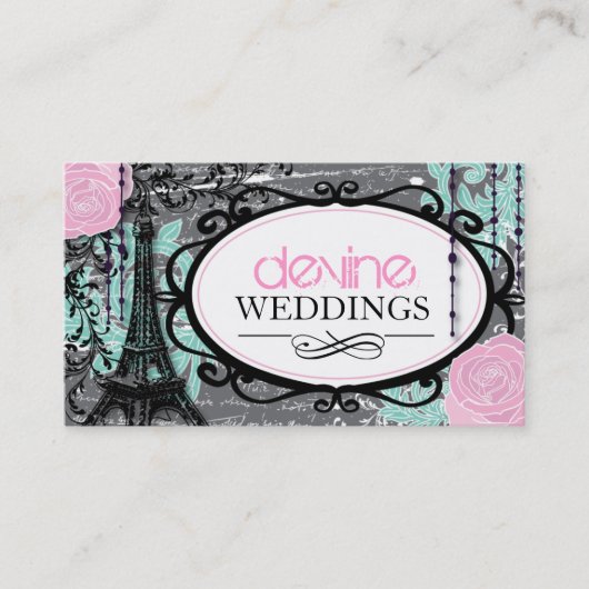 Cartes de visite de wedding planner (Devant)