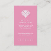 Cartes de visite de wedding planner (Dos)