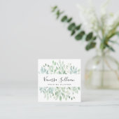 Cartes de visite de wedding planner de verdure (Debout devant)
