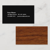 Cartes de visite de Wood Veneer (Devant / Derrière)