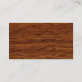 Cartes de visite de Wood Veneer (Dos)