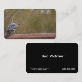 Cartes de visite de Woodpecker de l'Arizona (Devant / Derrière)