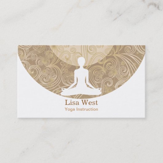 Cartes de visite de yoga (Devant)