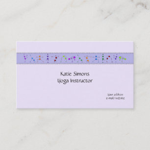Cartes de visite de yoga