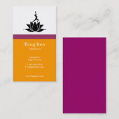 Cartes de visite de yoga (Devant / Derrière)