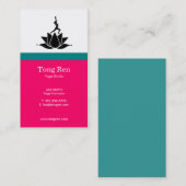 Cartes de visite de yoga (Devant / Derrière)