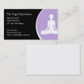 Cartes de visite de yoga (Devant / Derrière)