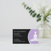 Cartes de visite de yoga (Debout devant)