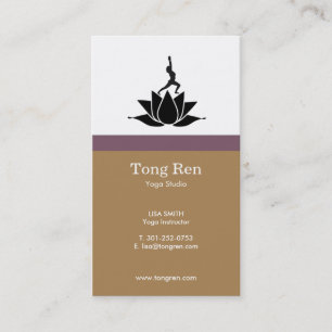 Cartes de visite de yoga